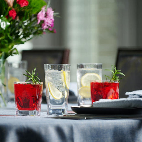 Le'raze crystal-clear glassware highlights brilliance and clarity