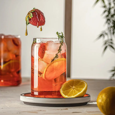 Le'raze clear whiskey soda beer glasses for entertaining