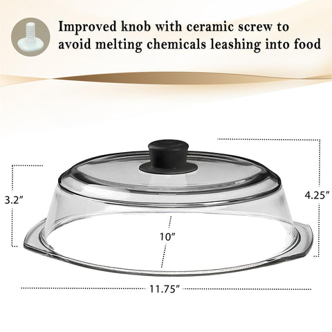 Le'raze easy-grip silicone handle lid for simple covering and uncovering