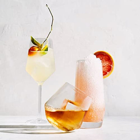 Le'raze heavy-base glasses stay put during meals.