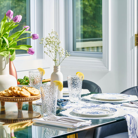 Le'raze stackable-glass cups 16oz – space-saving design for easy storage