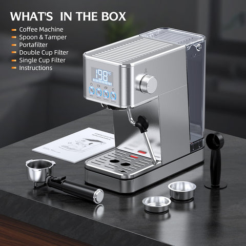 LERTIN removable drip-tray enables easy cleanup after drinks.