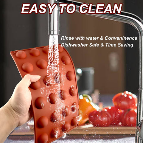 Lerykin 24 cavity silicone mold oven safe and dishwasher friendly for easy cleanup