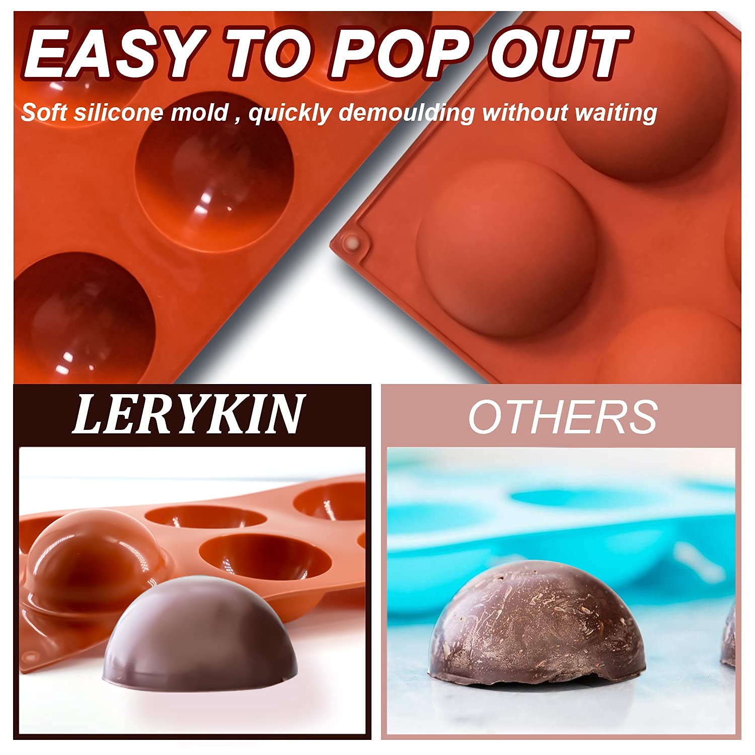 Lerykin oven-safe silicone mold withstands high heat for versatile baking