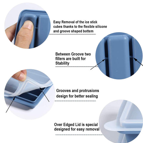 LessMo no-spill lid keeps liquids contained and fridge organized during freezing