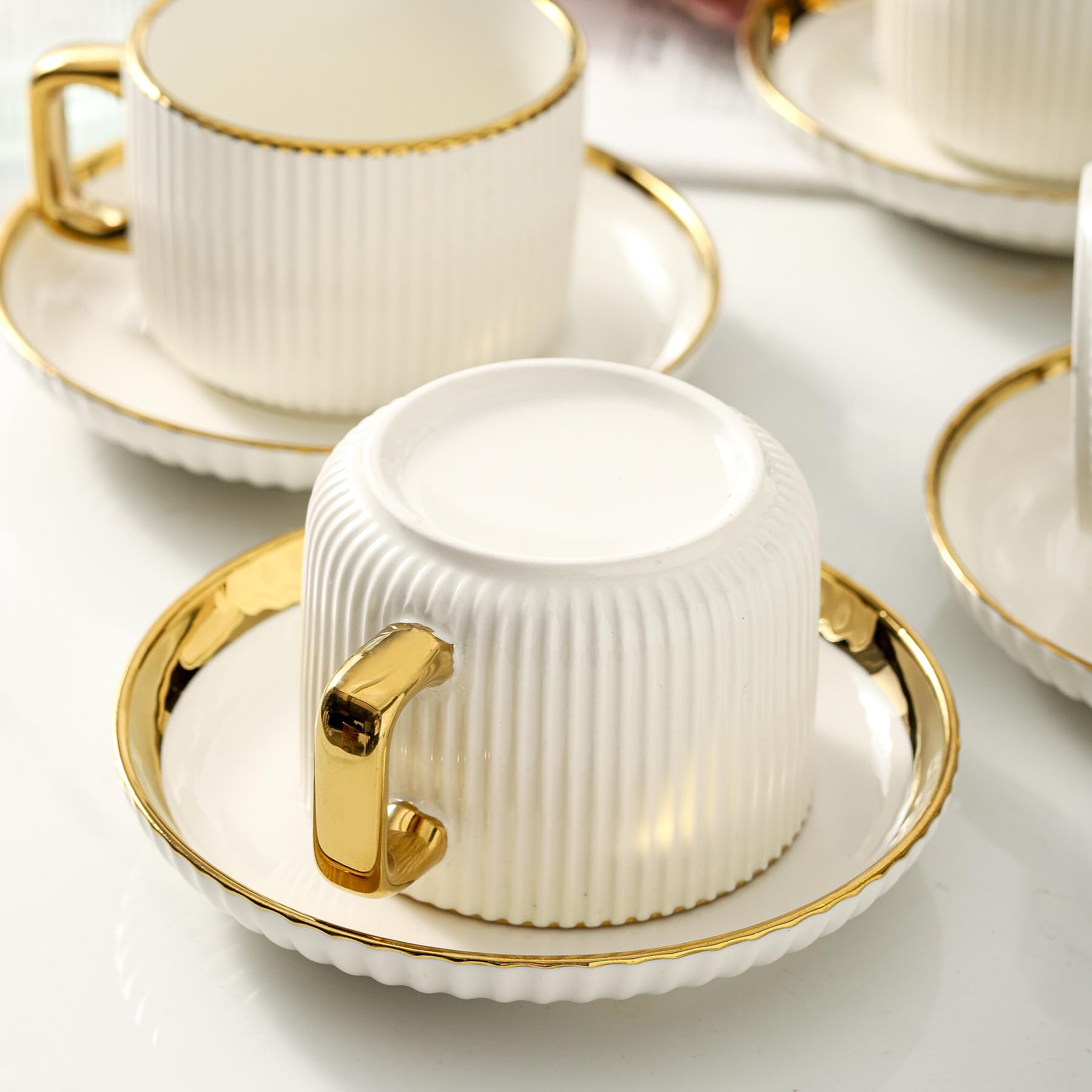 LETAOTAO afternoon tea cups set ideal for gatherings and tea time