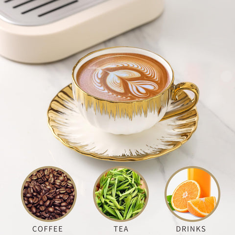 LETAOTAO cups with gold trim elevate table presentation and gifting.