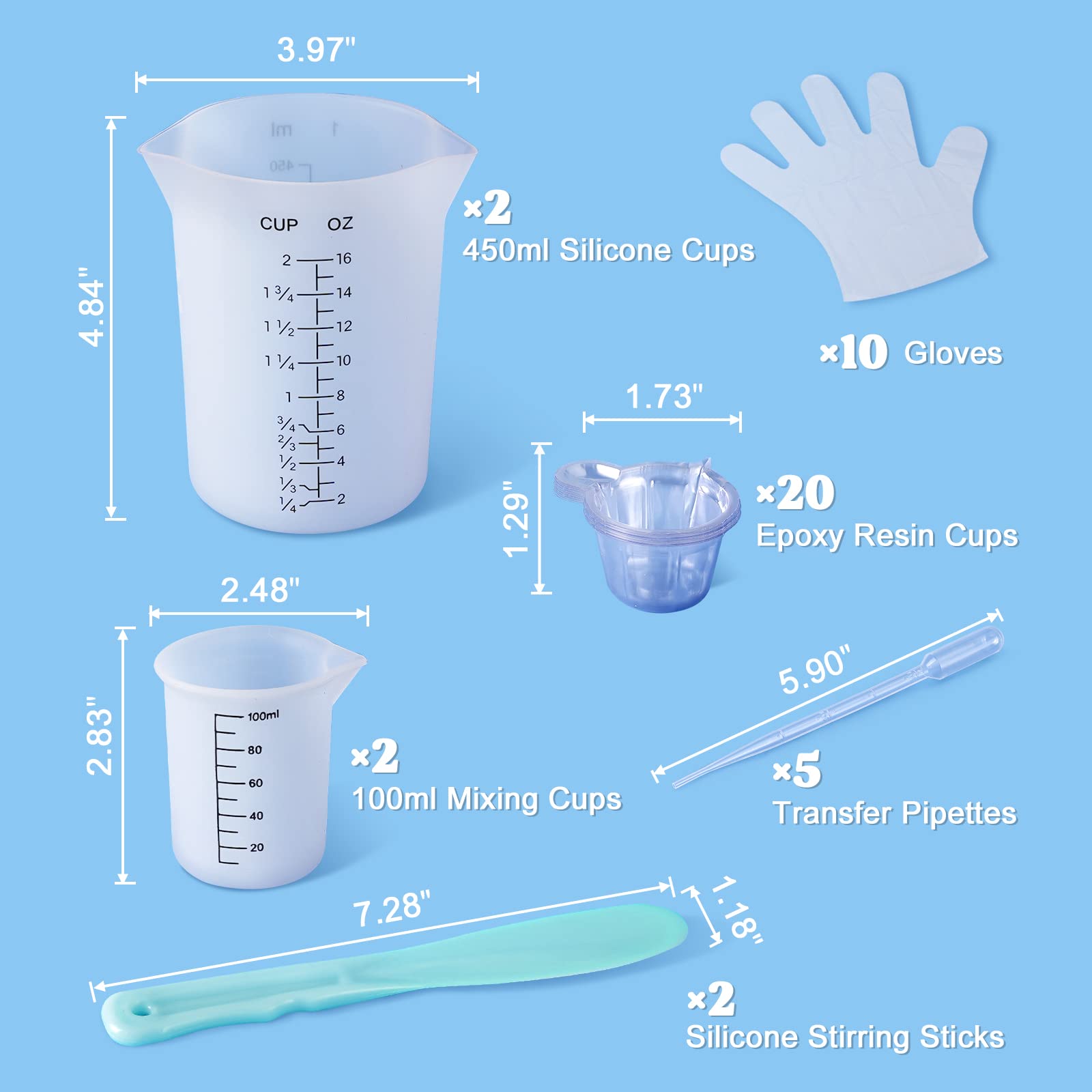 LETS RESIN 100ml measuring cup ideal for small batches