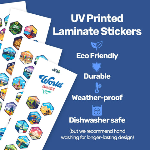 LET'S WANDER 32oz insulated bottle keeps drinks cold for hours during travel.