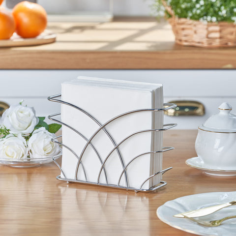 Bar counter scene with LEVIMETREE napkin holder in silver