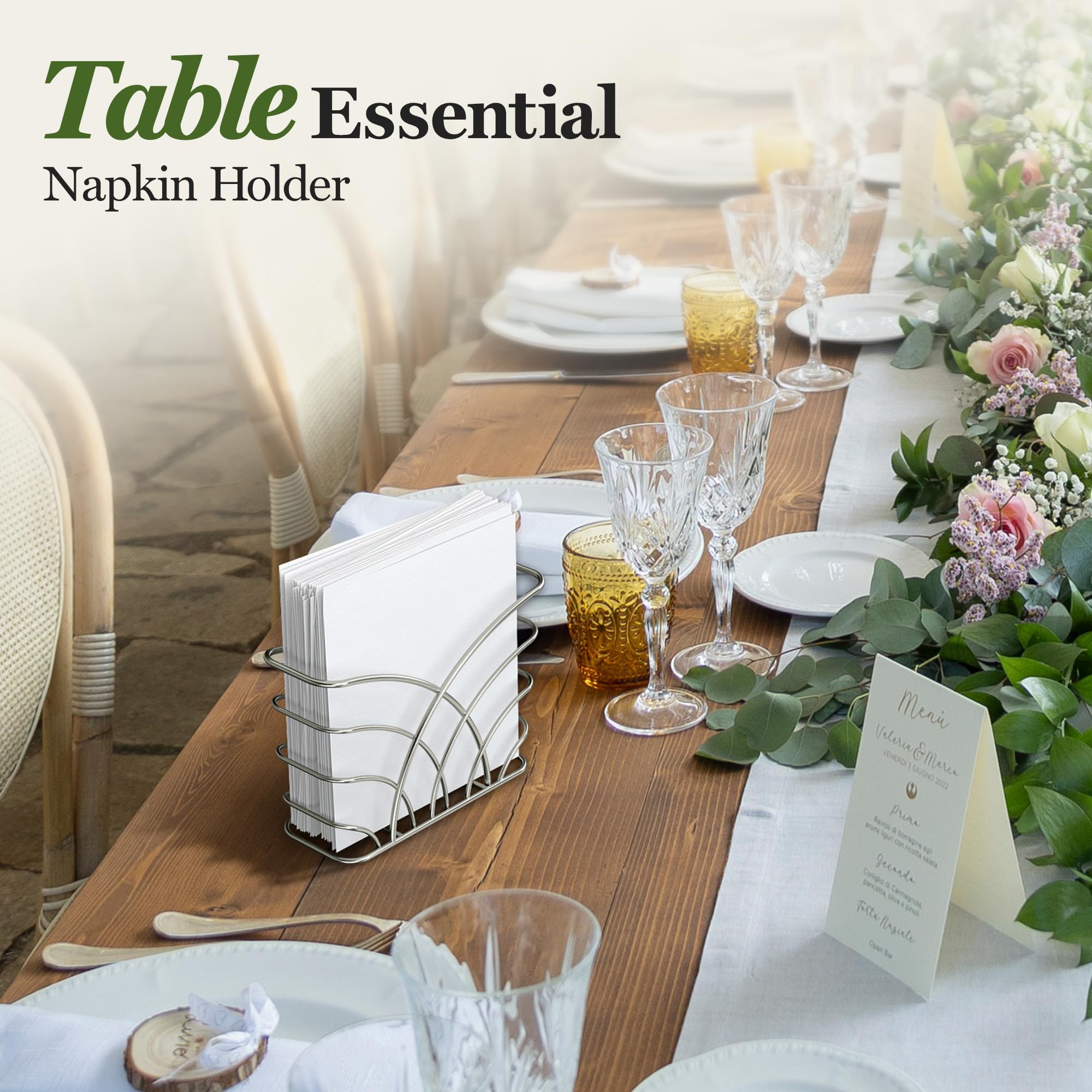 Kitchen counter setup featuring LEVIMETREE napkin holder