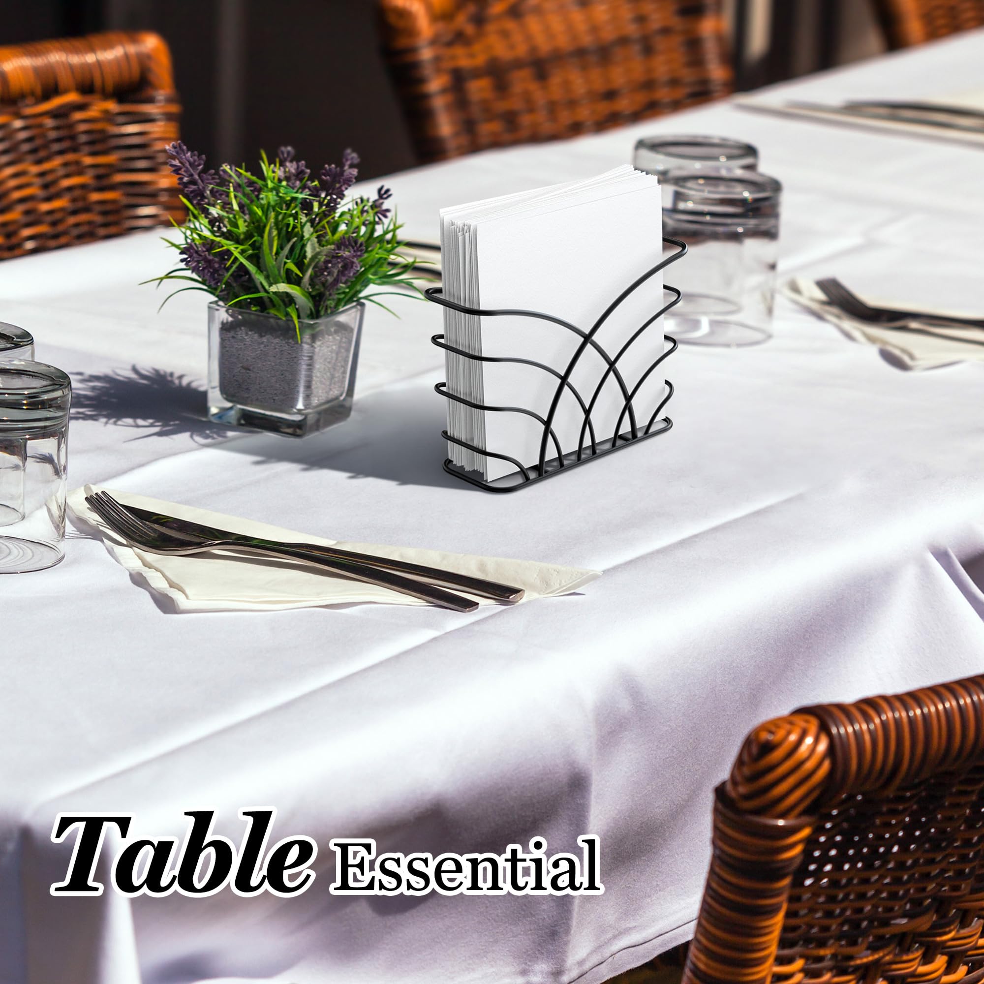 LEVIMETREE raised-feet design napkin holder protects napkins from moisture.