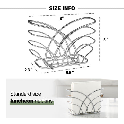Top view of LEVIMETREE napkin holder highlighting compact silhouette