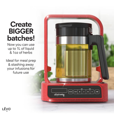 LEVO C intelligent infusion controls for consistent flavors and textures