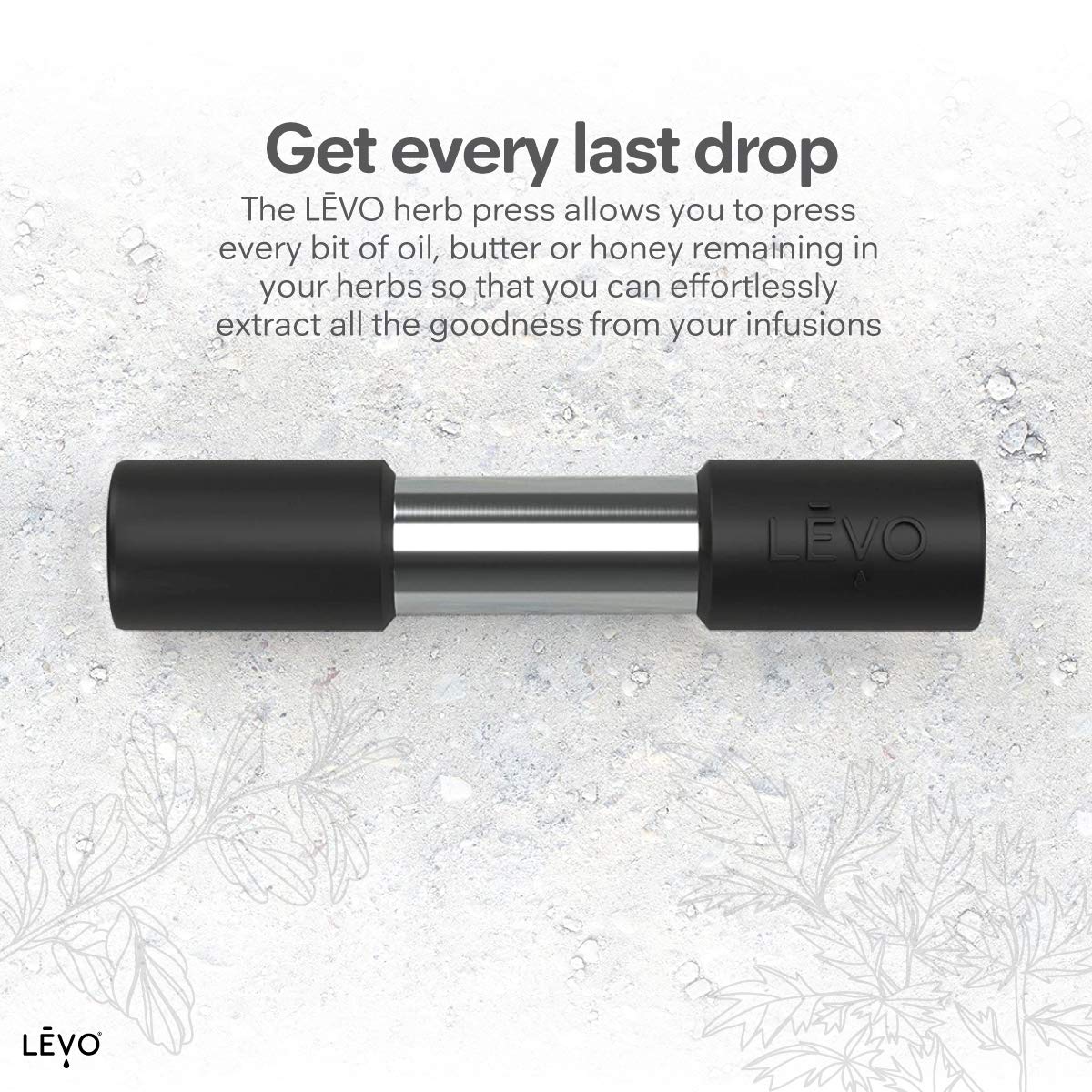 LEVO Herb Press fits inside LĒVO I Pod for full infusion extraction.