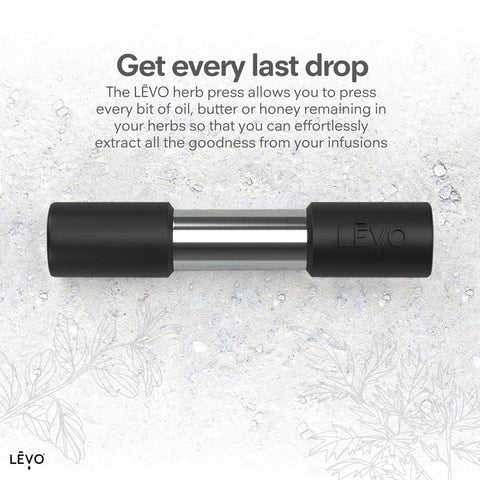 LEVO Herb Press fits inside LĒVO I Pod for full infusion extraction.