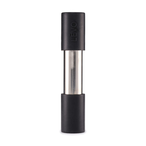 LEVO Herb Press stainless steel body improves extraction efficiency for herbal infusions.