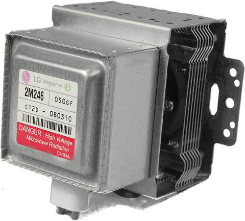 LG 6324W1A001L magnetron closeup shows OEM quality for reliable microwave replacement
