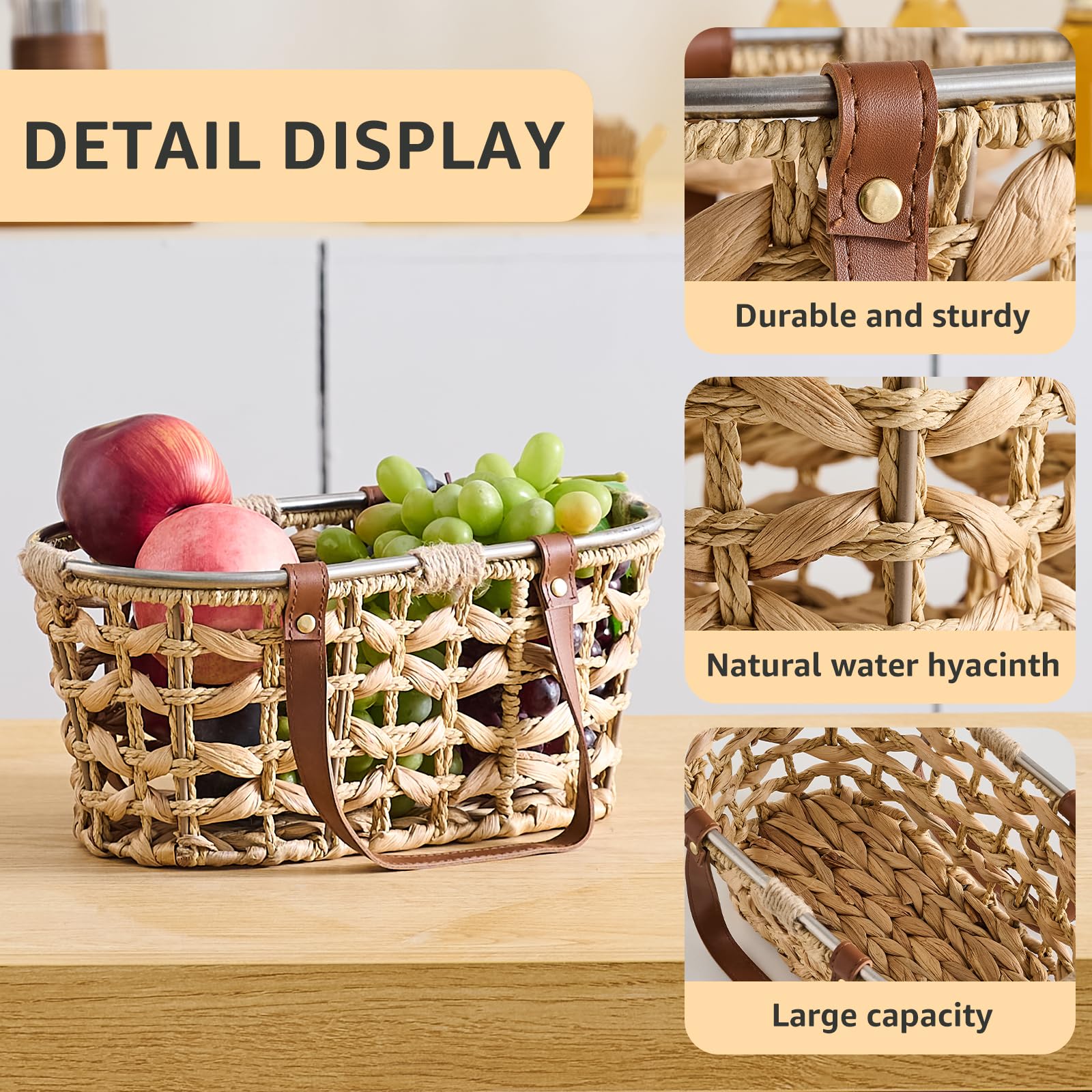 LGENHOOM storage basket ideal for fruit or vegetable organization