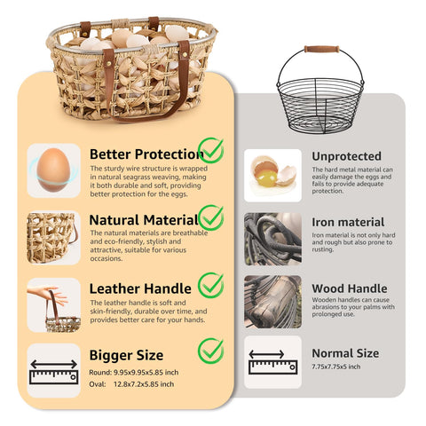 LGENHOOM lightweight harvest basket weighs about 1.2 pounds