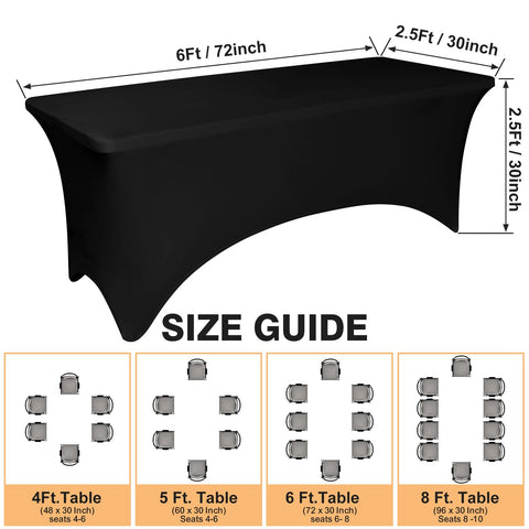 LGJIAOJIAO reinforced leg pockets keep the tablecloth in place during busy banquets.