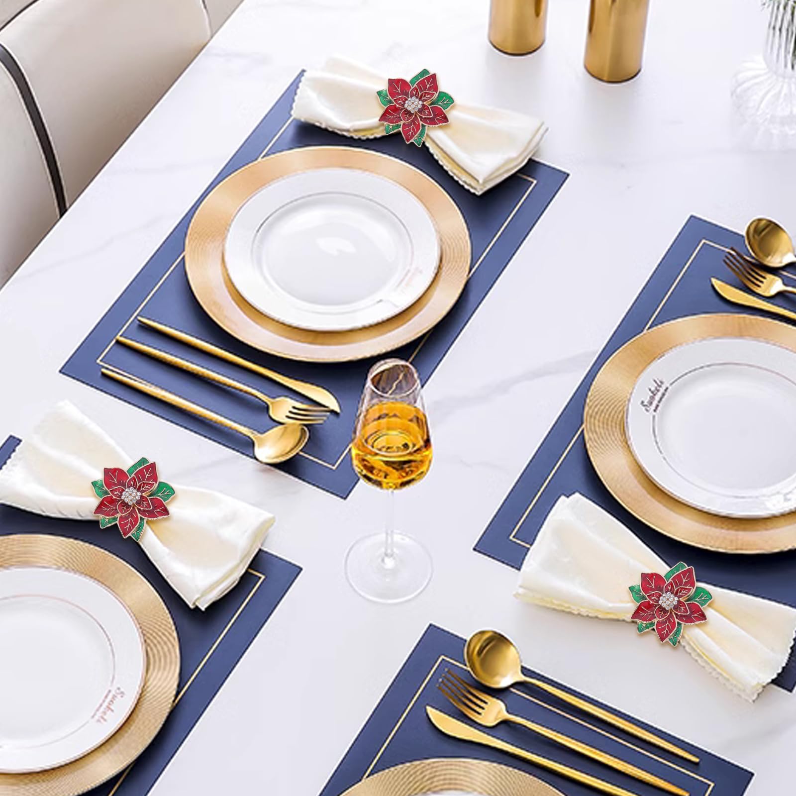 LGJkYF poinsettia ring elevates place settings for celebrations