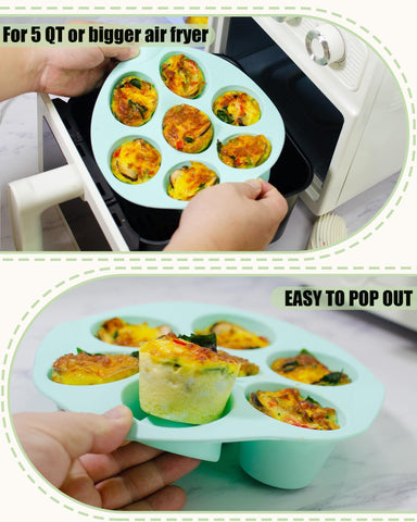 LGQUK mini silicone molds for baking muffins, cakes, or desserts in small ovens.