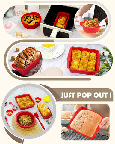 LGQUK oven-safe bakeware withstands high-temperature baking.