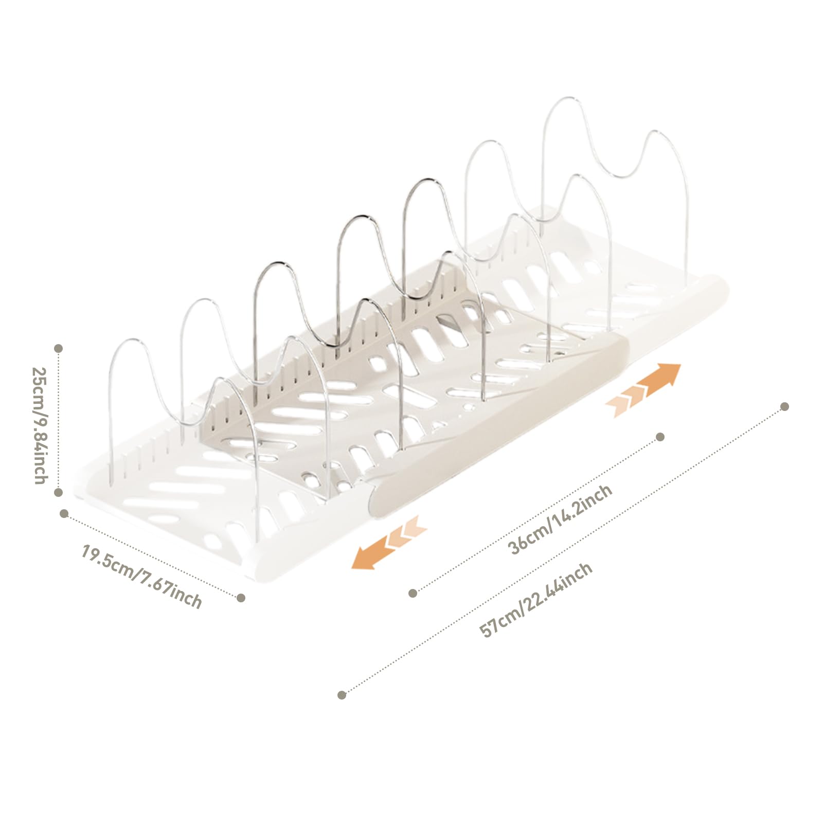 Lhieiayh all-in-one kitchen organizer keeps baking sheets and pans within reach.