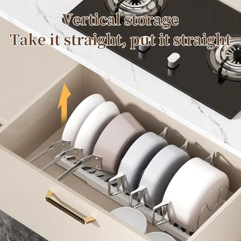 Lhieiayh U-shape bracket supports lids securely for reliable cabinet use.