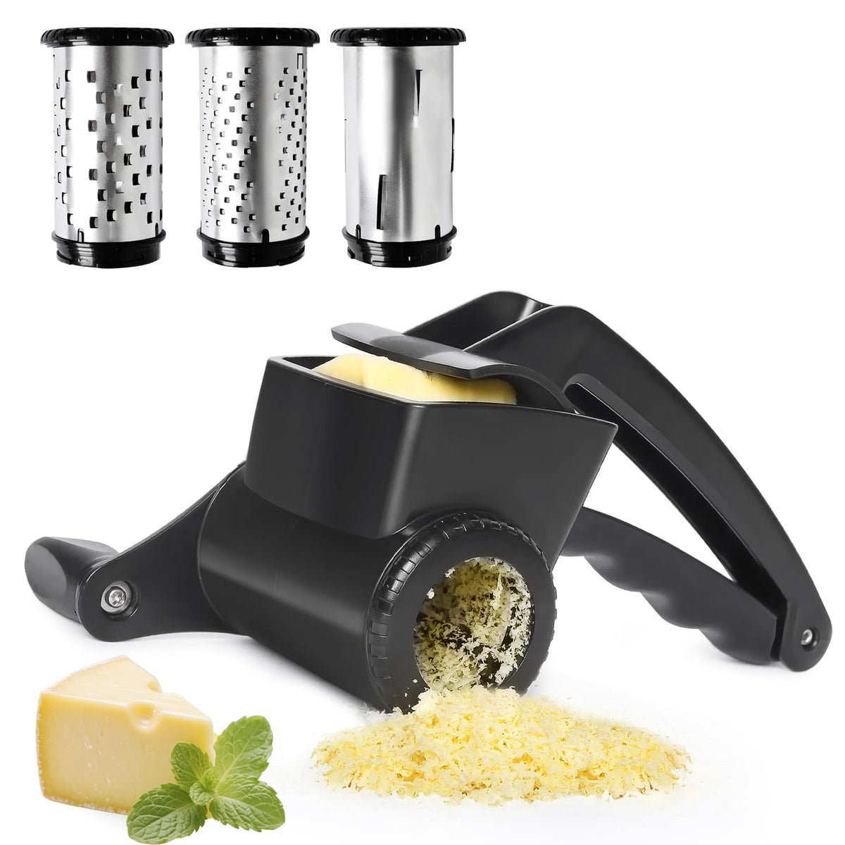 LHS Cheese Grater Hand Crank assembly enabling fast setup for quick grating.