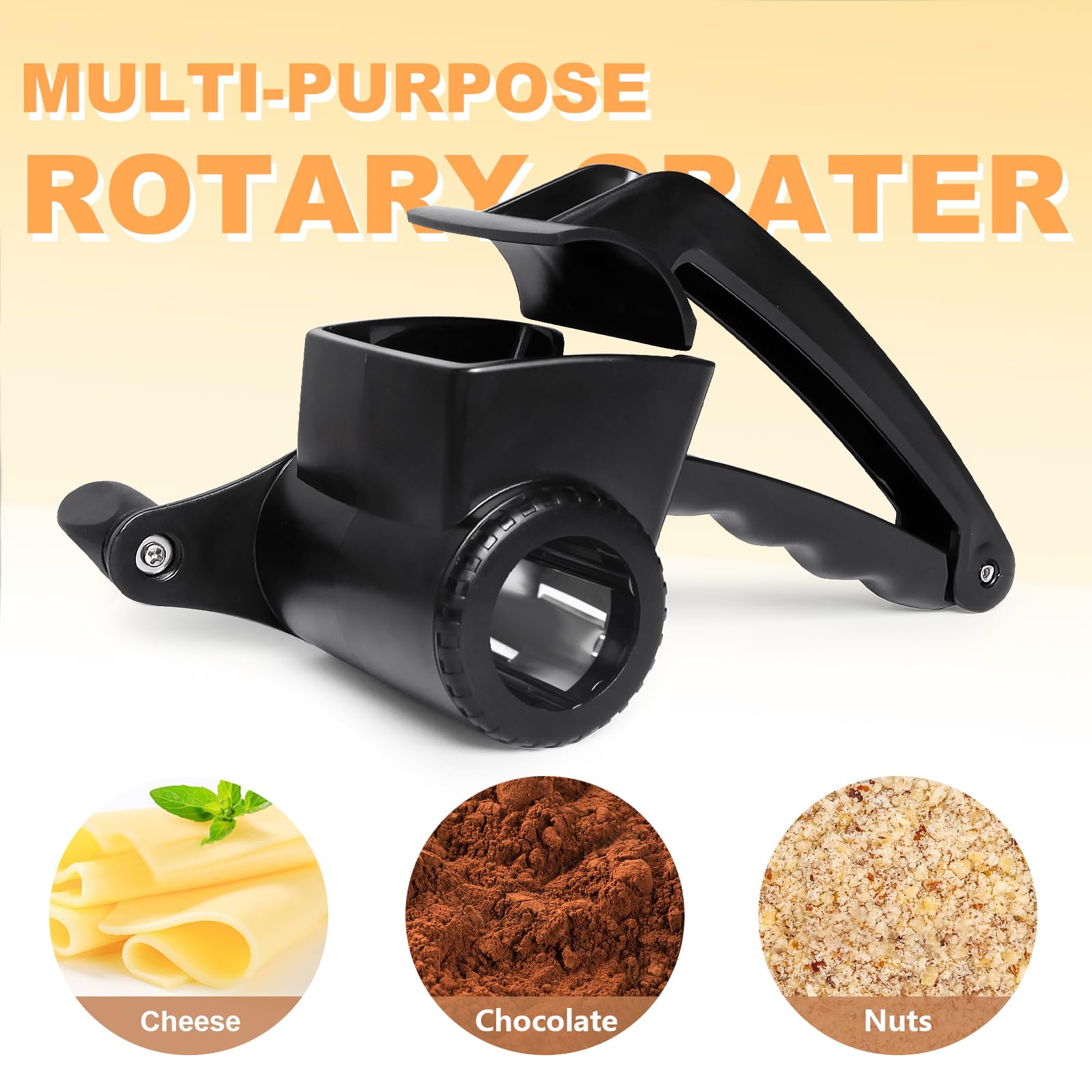 LHS Cheese Grater Hand Crank cleanup shows easy detachment and cleaning.