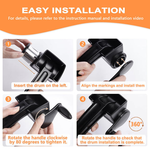 LHS Cheese Grater Hand Crank storage demonstrates compact cupboard-friendly design.