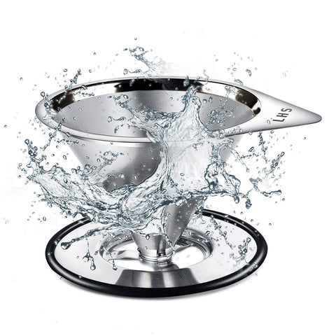LHS compact dripper fits 1-4 cup setups for versatile brewing.