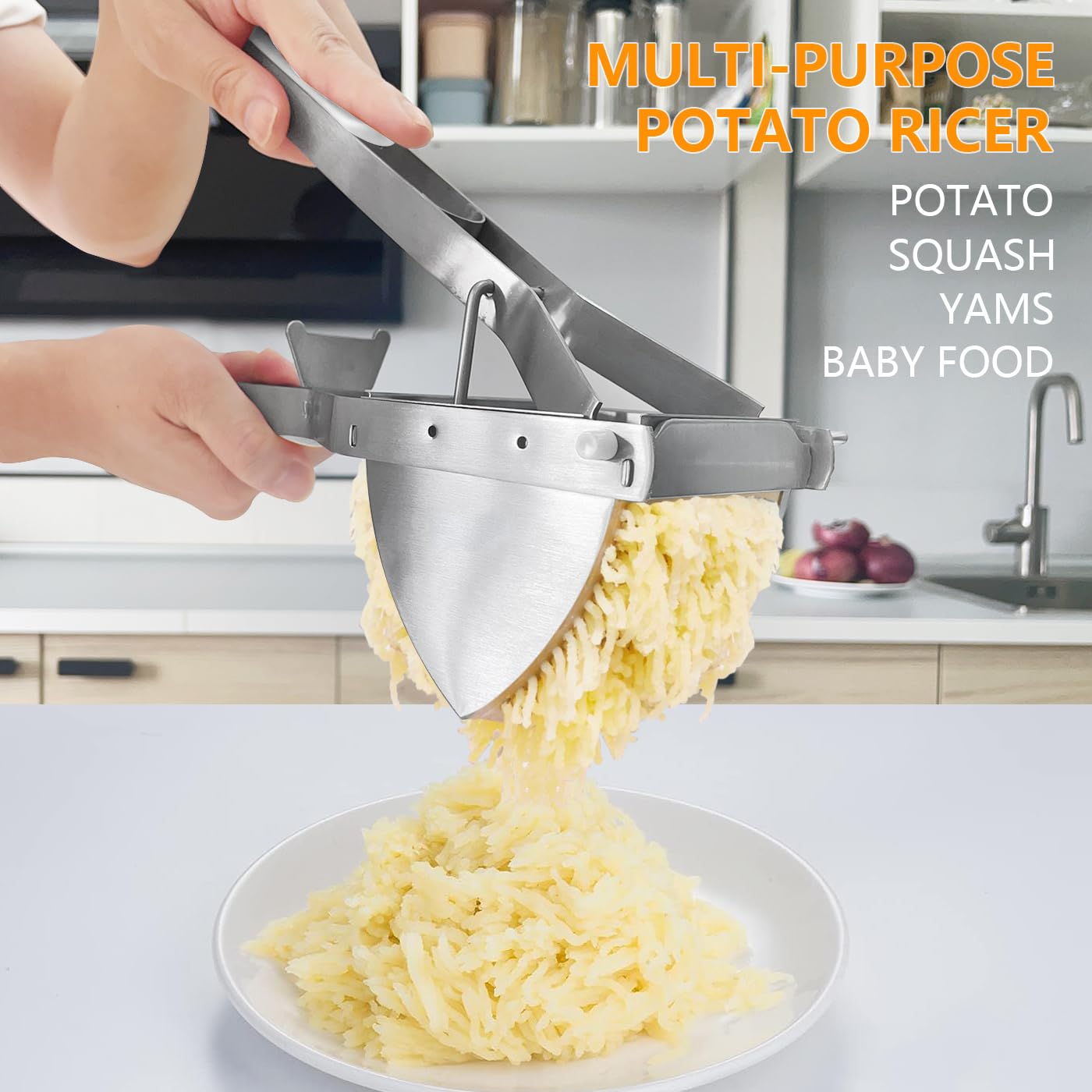 LHS dishwasher-safe design simplifies cleanup after busy kitchen tasks.
