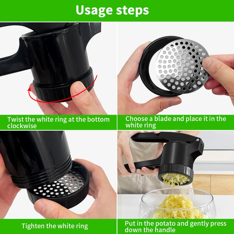 LHS Potato Ricer perfect for baby food prep and purees.