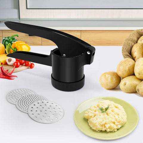 LHS Potato Ricer easy to clean with top-rack dishwasher-safe blades.