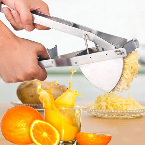 LHS ricer lever and mechanism support consistent potato pressing
