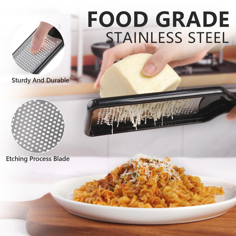 LHS Ergonomic Handle ensures comfortable grip during zesting.