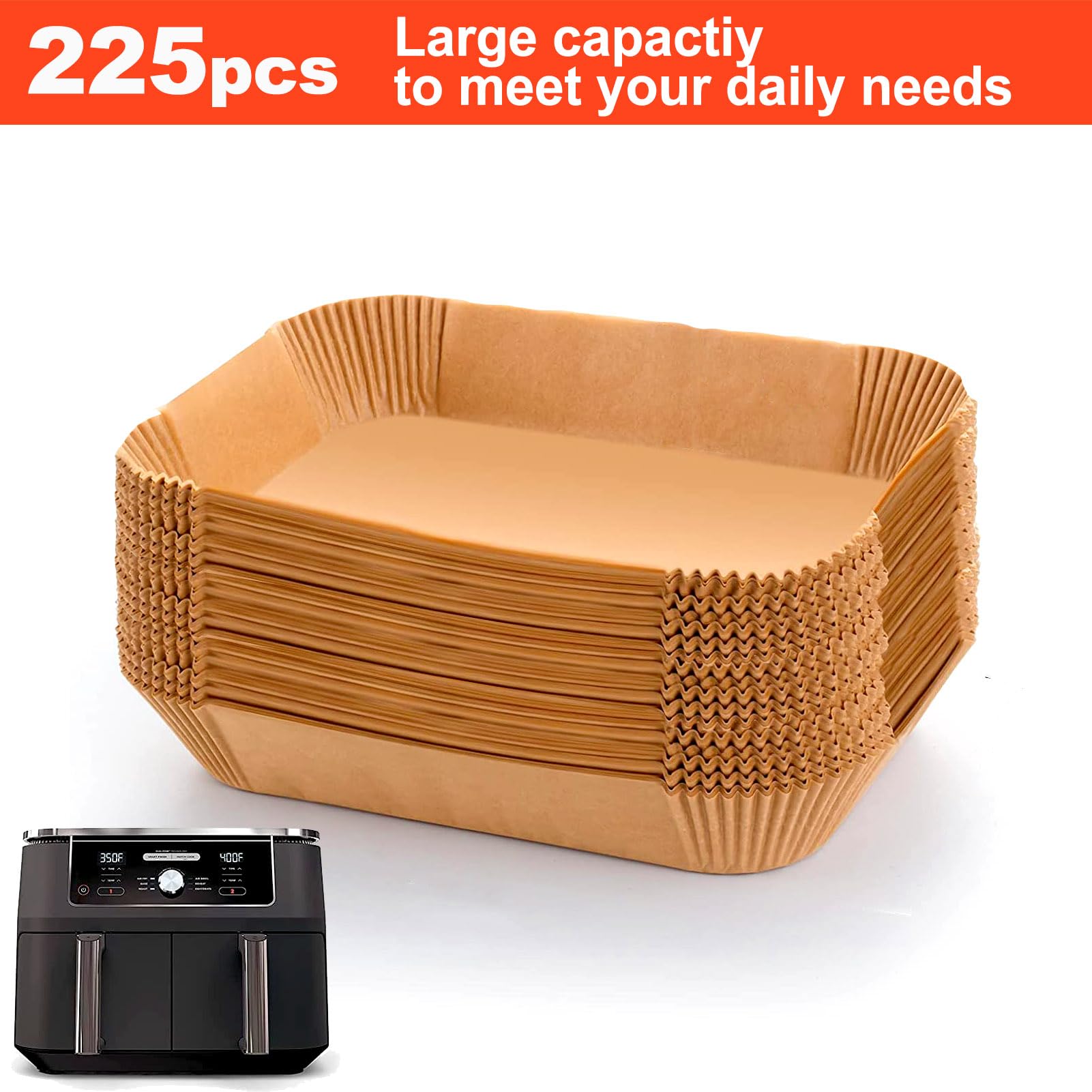 LHSHAD rectangular 2-basket liners fit Ninja and similar models