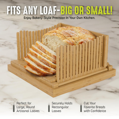 LHU round loaf fit supports even slicing of round breads.