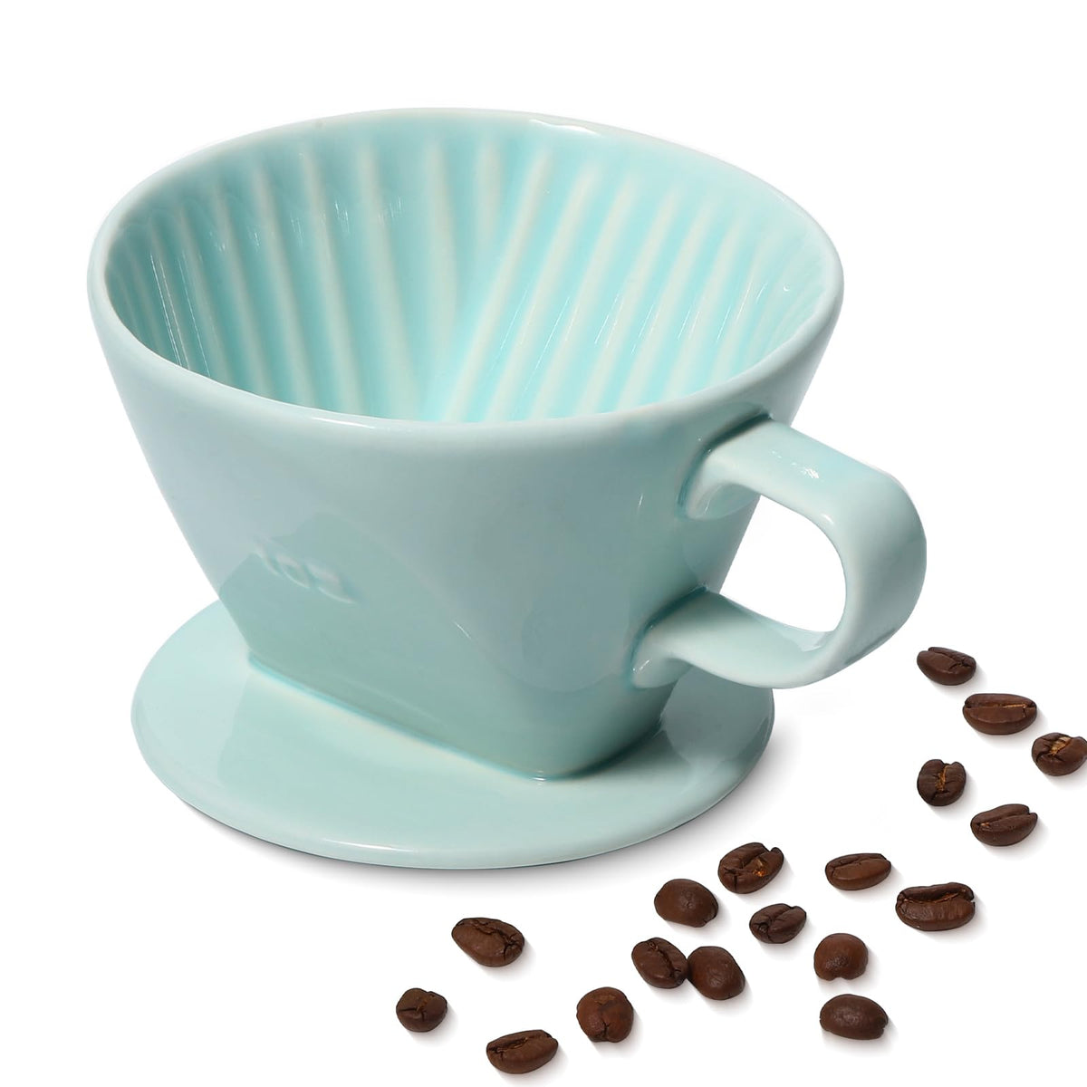 LHUKSGF Pour Over Ceramic coffee dripper for on-the-go brewing with rich flavor.