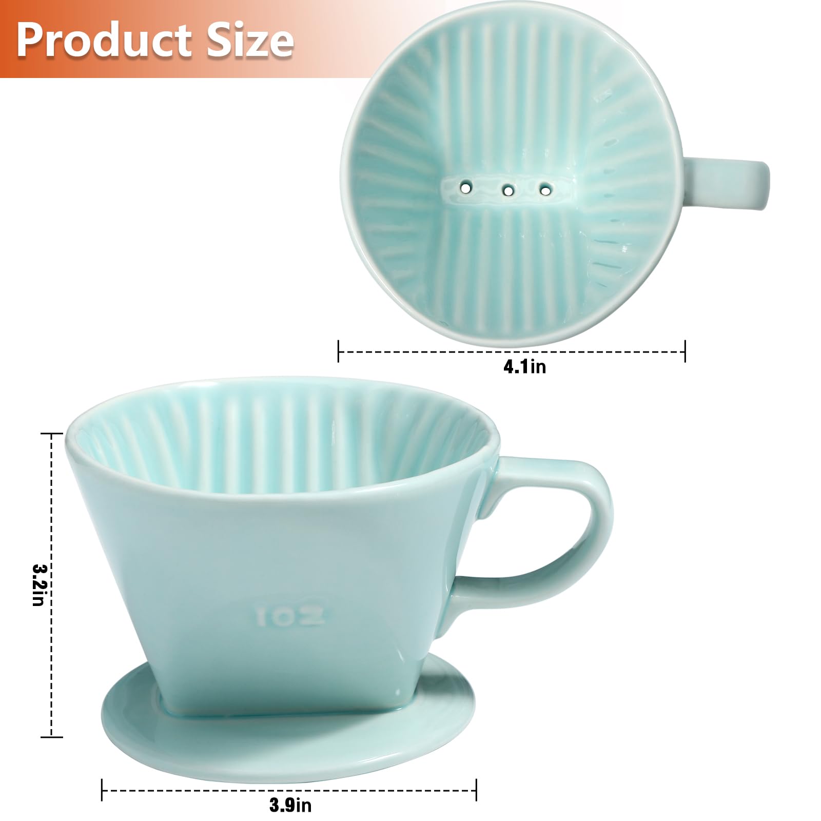 LHUKSGF Three-Holes Drip Design directs precise extraction for balanced cups.