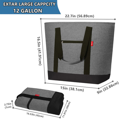 LHZK durable zipper on grey cooler bag ready for travel use