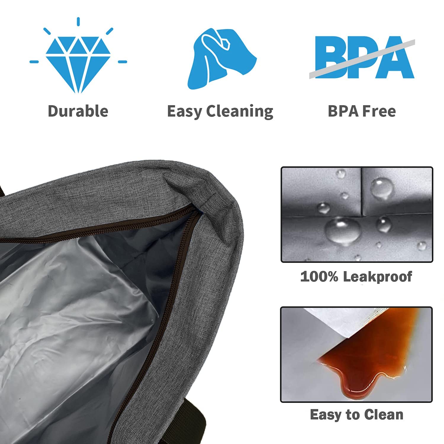LHZK jumbo cooler bag folded for compact storage at home
