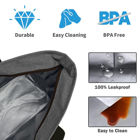 LHZK jumbo cooler bag folded for compact storage at home