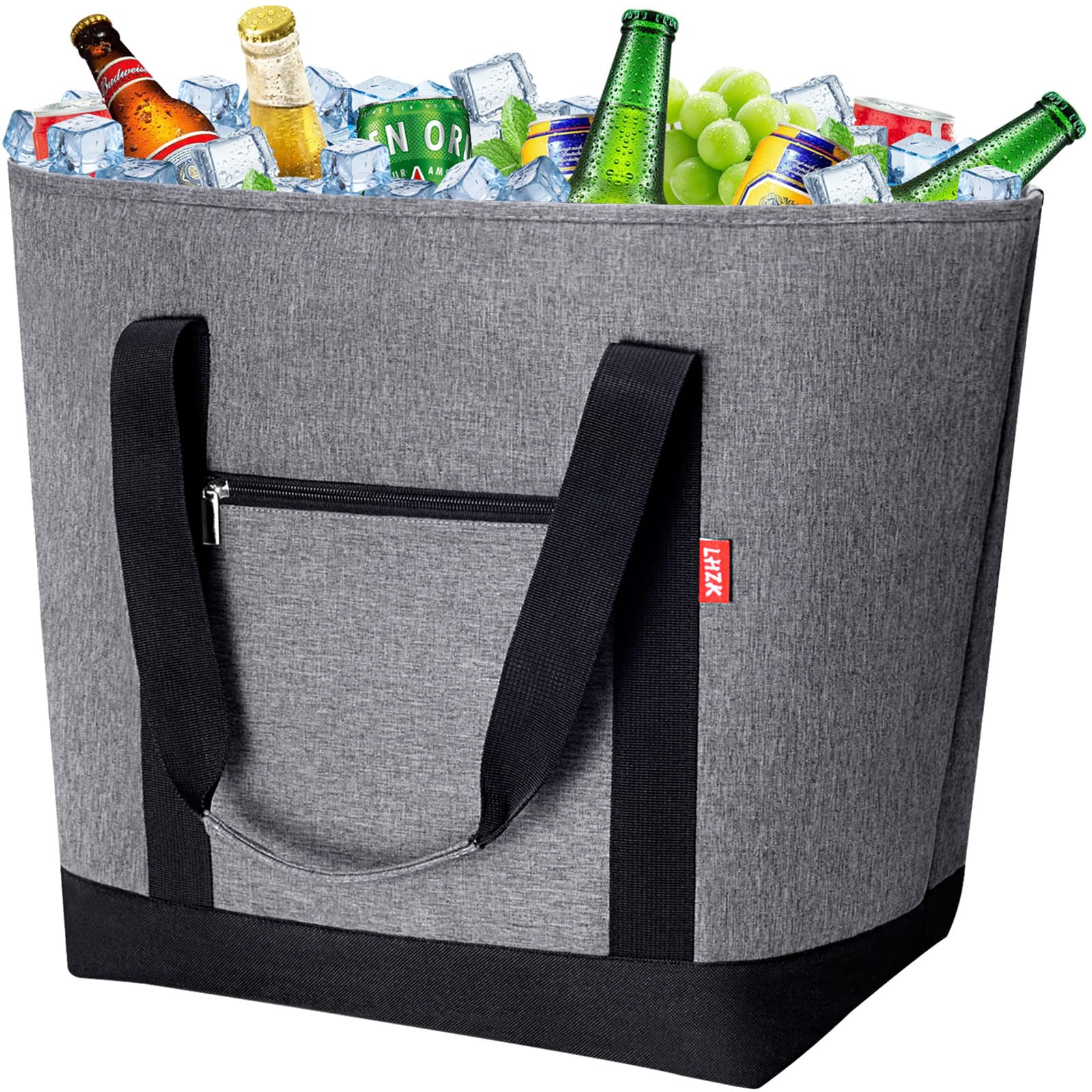 LHZK jumbo cooler bag side view highlighting spacious 50L capacity for groceries