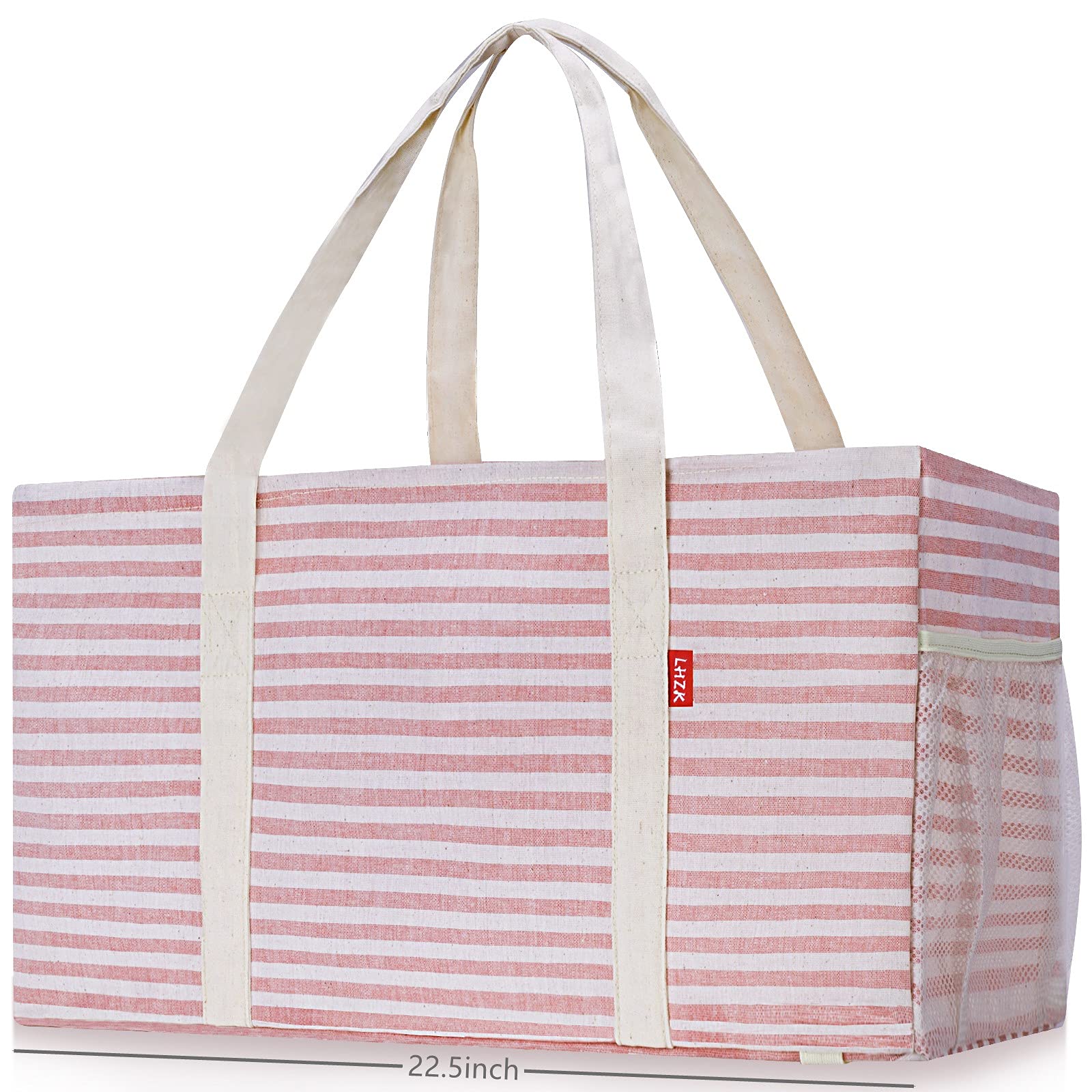 LHZK utility tote standing design shows upright loading and easy access.