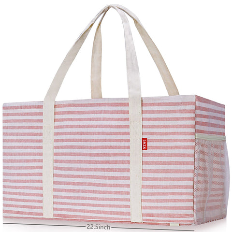 LHZK utility tote standing design shows upright loading and easy access.