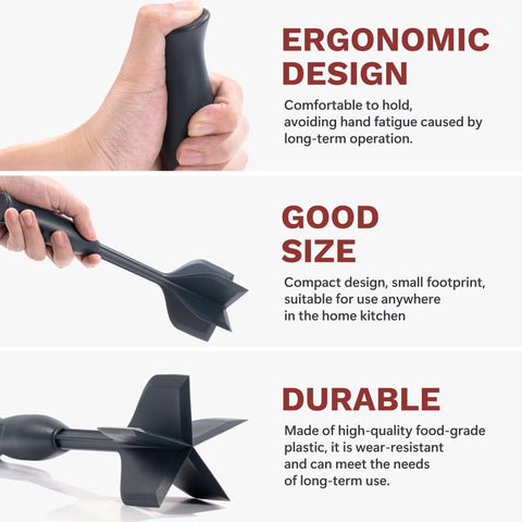 Li & Zhao five-blade masher handles potatoes, pumpkins, and vegetables with ease.